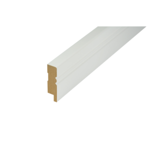 Kosche Sockelleiste 'Avantgarde' gerade Grundierfolie weiß 2500 x 69 x 19 mm