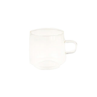 Latte-Glas mit Henkel CHiATO, 320 ml – Transparent