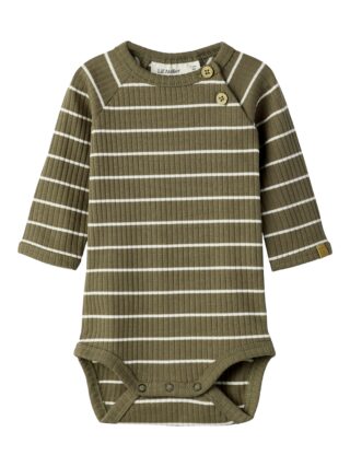 Lil Atelier Langarmbody "NBMKAIL LS SLIM BODY LIL NOOS" Baumwollmischung
