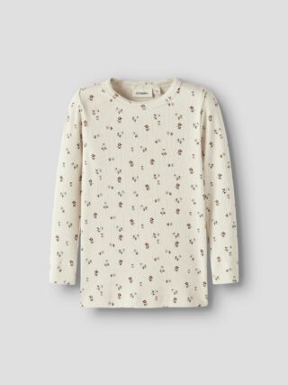 Lil Atelier Langarmshirt "NMFGAGO LS SLIM TOP LIL NOOS" weiche Jersey Rippqualität