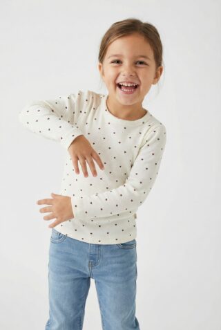 Lil Atelier Langarmshirt "NMFGAGO LS SLIM TOP LIL NOOS" weiche Jersey Rippqualität
