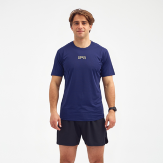 LIPATI Sunbeam SS Tee Navy - Sportliches T-Shirt für Herren in Größe M, ideal für Laufen und Freizeit.