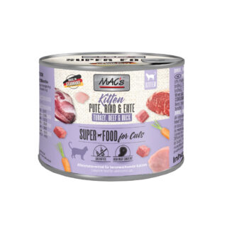 MAC's Cat Kitten 6 x 200 g - Kitten Pute & Kaninchen