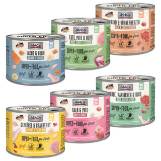 MAC's Cat Probiermix - Sparpaket: 24 x 400 g Mix (6 Sorten)