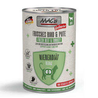 MAC's CAT Vetcare Nierendiät 6 x 400 g - frisches Huhn