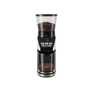 Melitta Calibra Elektrische Kaffeemühle mit Waage - Schwarz Silber