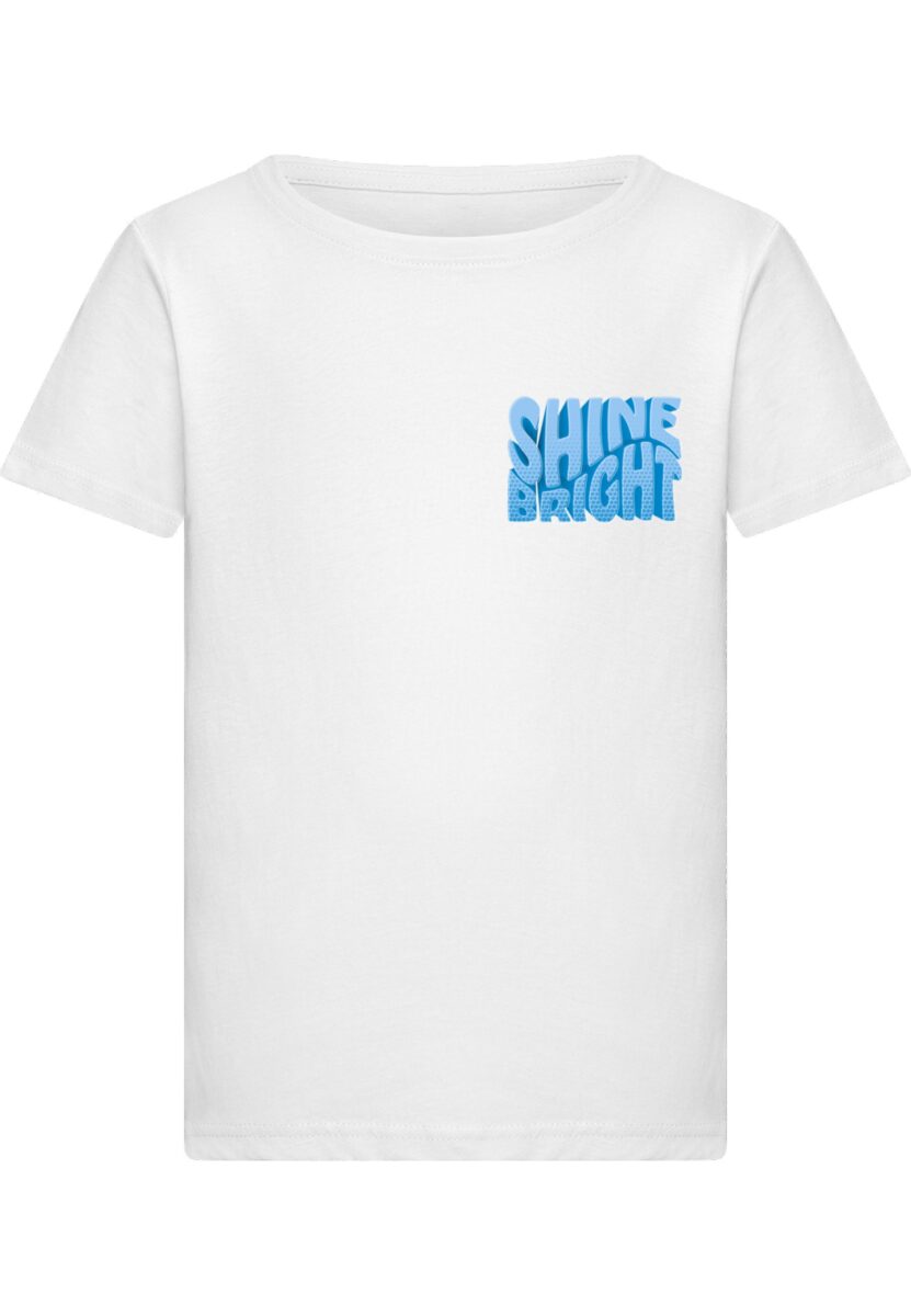 Merchcode T-Shirt "Merchcode Girls Shine Bright Blue - T-Shirt" 1 Stk.