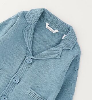 Minibanda Cardigan "BABY BOY KNITWEAR"
