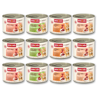 Mix Sparpaket animonda Carny Kitten 12 x 200 g - Mixpaket Kitten (4 Sorten)