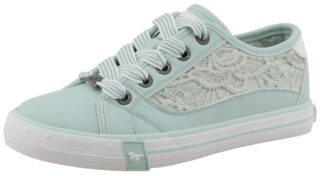 Mustang Shoes Sneaker "Gaspare" Freizeitschuh, Schnürschuh, Halbschuh mit Blüten-Stickerei
