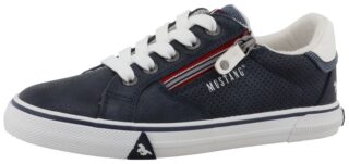 Mustang Shoes Sneaker "Inken" Freizeitschuh, Halbschuh, Schnürschuh mit Logoschriftzügen
