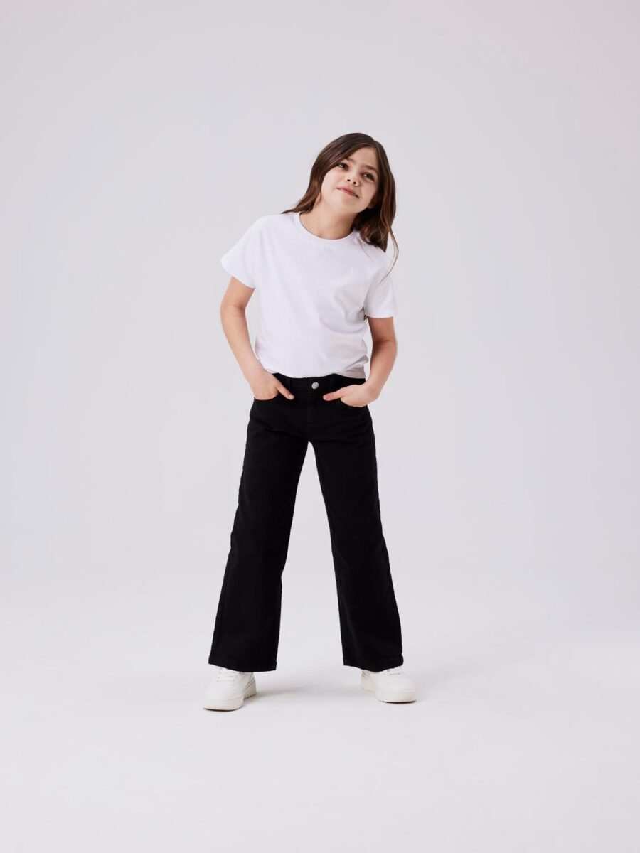 Name It 5-Pocket-Hose "NKFROSE WIDE TWI PANT 1115-TP NOOS" Baumwollmischung, regular fit, verstellbarer Bund