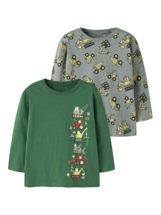 Name It Langarmshirt "NMMVELDO 2P LS NREG TOP" Packung, 2 Baumwolle, regular fit