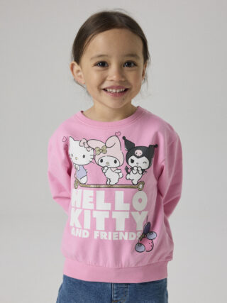 Name It Sweatshirt "NMFABARA HELLOK NREG SWEAT BRU NOOS SKY", Baumwollmischung, regular fit