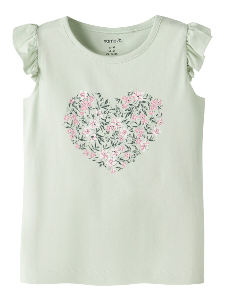 Name It T-Shirt "NMFVAYANA CAPSL TOP" Baumwollmischung, regular fit