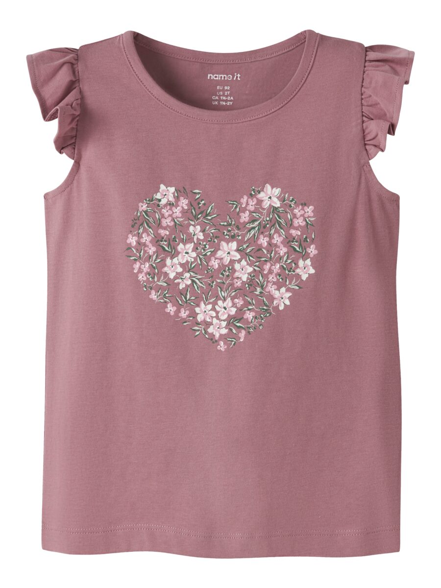 Name It T-Shirt "NMFVAYANA CAPSL TOP" Baumwollmischung, regular fit