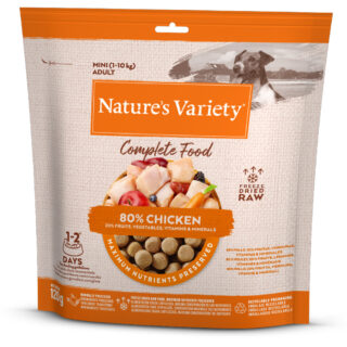 Nature's Variety Gefriergetrocknetes Alleinfutter für Hunde Mini - Truthahn (2 x 120 g)