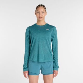 New Balance Athletics Long Sleeve Gr. S Grün Damen