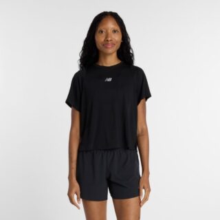 New Balance Infinity Propel SS Tee Gr. L Schwarz Damen
