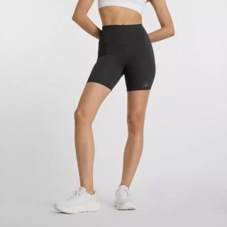 New Balance NB Harmony High Rise 6-Zoll Laufshorts Damen XL – Bequeme, atmungsaktive Trainingshose in Schwarz für optimale Performance