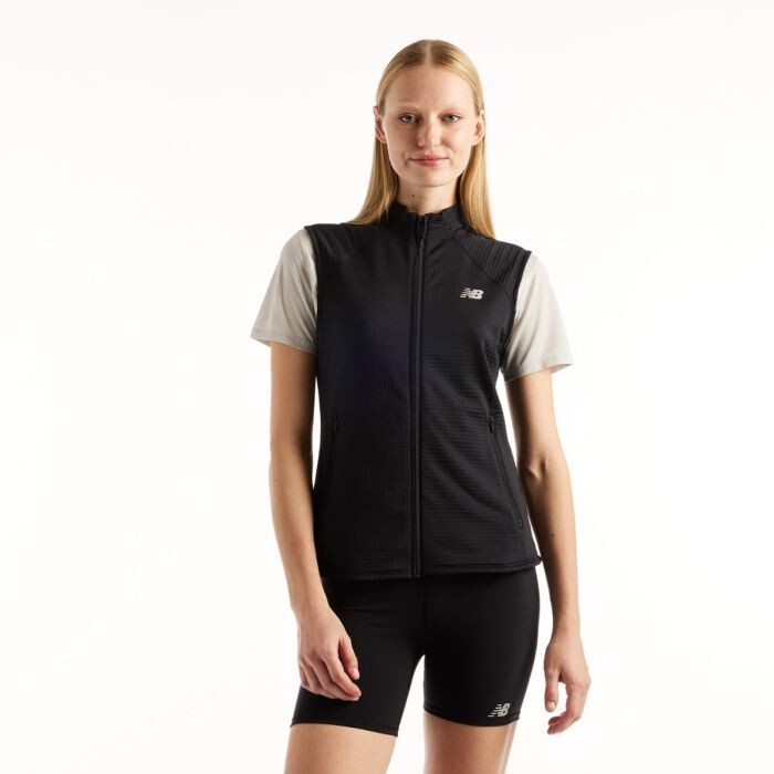 New Balance RC Essential Heat Grid Vest Gr. L Schwarz Damen