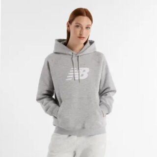 New Balance Sport Logo Hoodie Grau Gr. S – Bequemer Trainings- und Relax-Hoodie für sportlichen Komfort