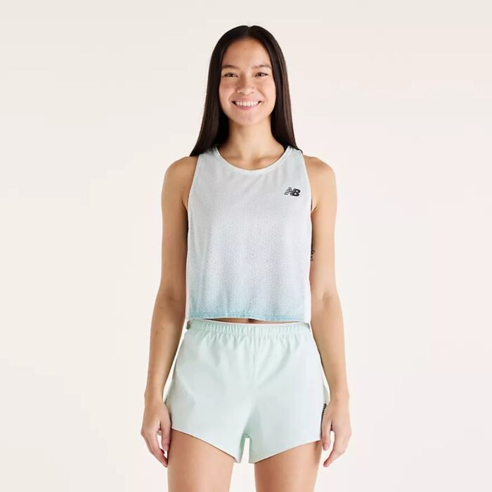 New Balance Viz-Tech Run Singlet Gr. L Grün Damen