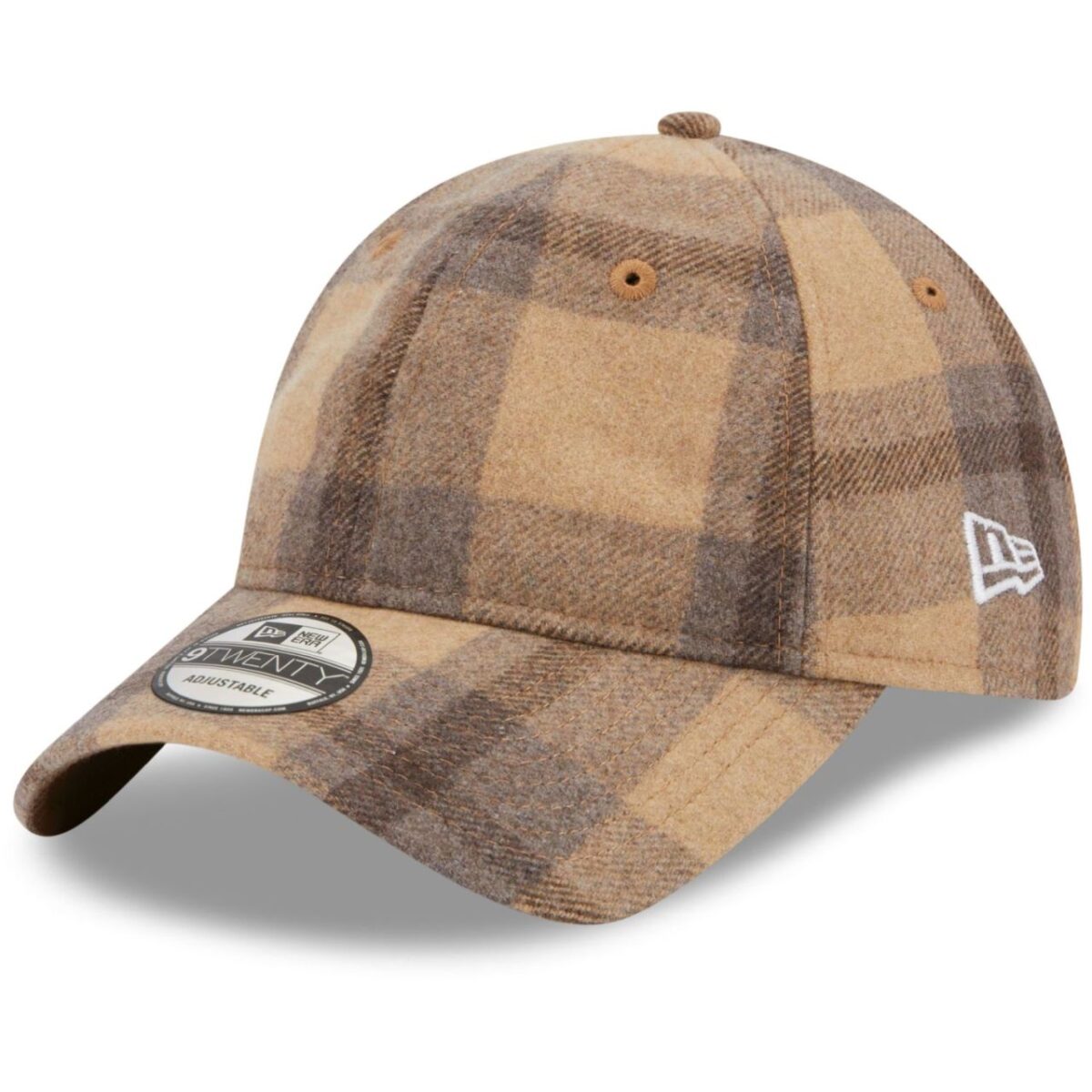 New Era 9Twenty Strapback Cap - MELTON CHECK beige