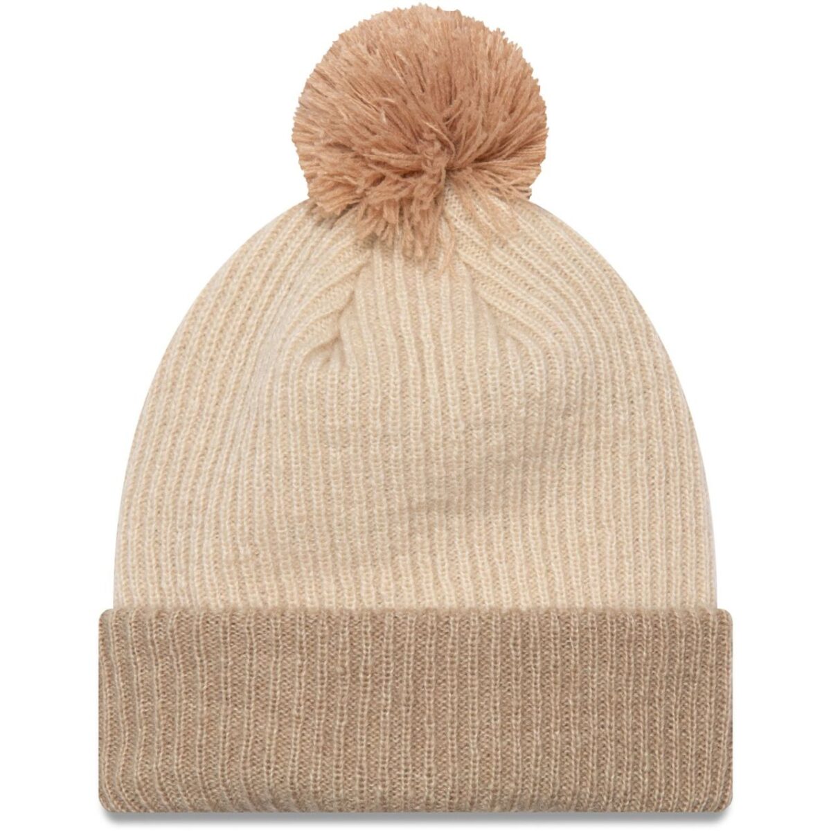 New Era Damen Bobble Mohair Wintermütze beige