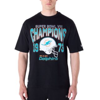New Era NFL Shirt - HELMET Miami Dolphins schwarz