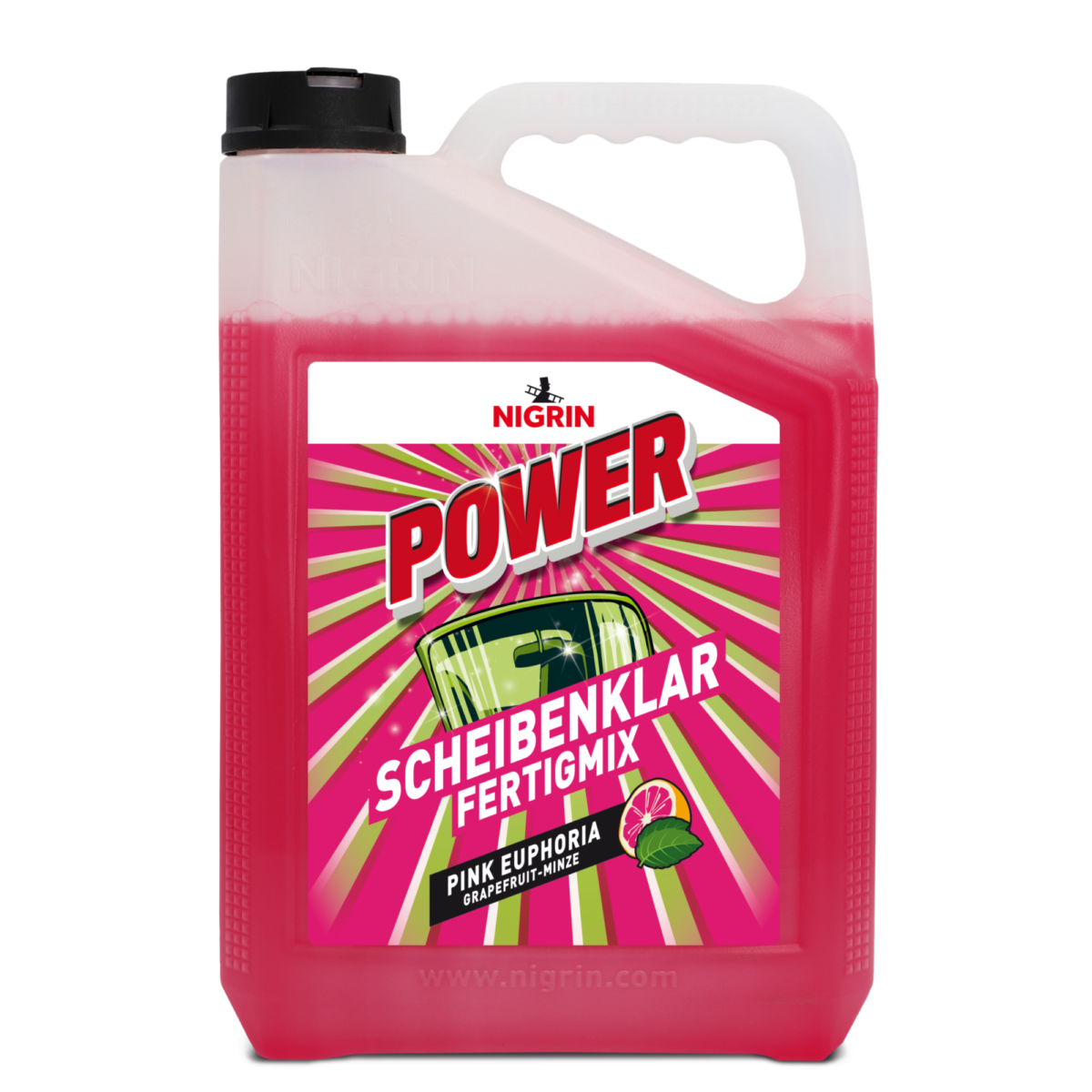 Nigrin Scheibenreiniger 'Power Pink Euphoria' Grapefruit-Minze 5 l