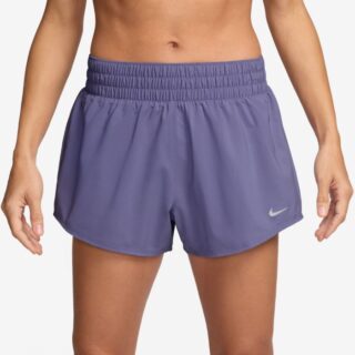 Nike Dri-Fit Damen Laufshorts Mid-Rise 3 Zoll, Blau, Gr. XL – Bequeme, atmungsaktive Shorts für aktives Lauftraining
