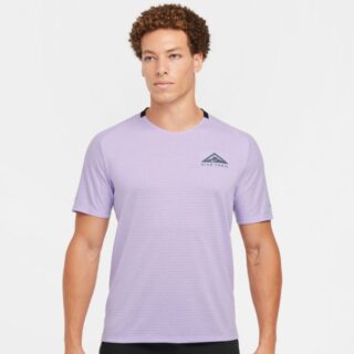 Nike Dri-FIT Solar Chase T-Shirt für Herren - Lila, Gr. XL, atmungsaktives Laufshirt für optimalen Komfort