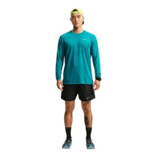 Nike Dri-FIT Stide LS Tee Gr. L Blau Herren