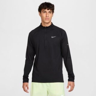 Nike Dri-FIT Stride Half Zip Midlayer Gr. XXL - Schwarzes Herren Laufshirt für optimalen Komfort und Atmungsaktivität
