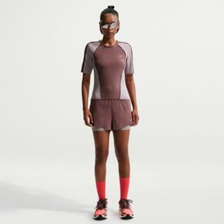 Nike Dri-FIT Swift SS Top NV Gr. M Braun Damen