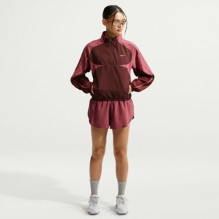 Nike Dri-FIT Tempo Swoosh 1/2-Zip Jacket Gr. L Rot Damen
