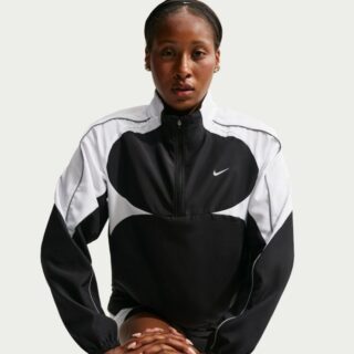 Nike Dri-FIT Tempo Swoosh 1/2 Zip Jacket Gr. L Schwarz Damen