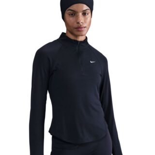 Nike Dri-FIT Tempo Swoosh 1/4 Zip Gr. L Schwarz Damen
