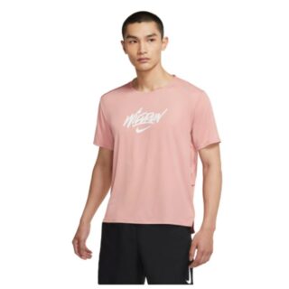 Nike Rise 365 SS WR GX T-Shirt XXL in Rust Pink – Leichtes, atmungsaktives Lauf- und Fitnesstraining, perfekt für Komfort und Performance