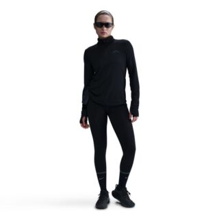 Nike Trail Dri-FIT Halfzip Midlayer Herren – Schwarzer, funktionaler Midlayer für Trailrunning in Wald und auf Pfaden
