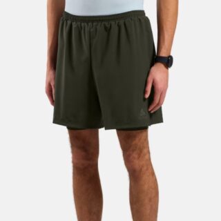 Odlo Essential 2in1 6 Inch Shorts Gr. S Grün / Schwarz Herren