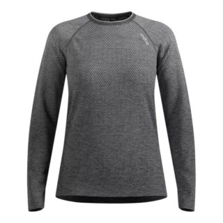 Odlo Essential Seamless LS Tee Gr. L Grau Damen