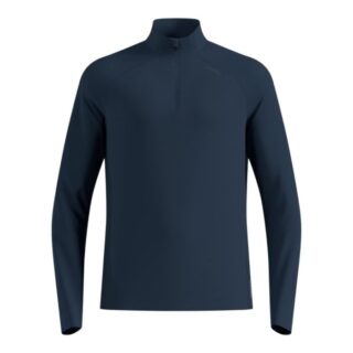 Odlo Essentials Ceramiwarm Mid Layer Half Zip Gr. L Blau Herren