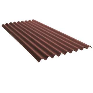 Onduline Dach- und Wandplatte 'Base' rot 200 x 85,5 x 0,26 cm