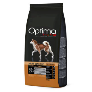 Optimanova Adult Sensitive Lachs & Kartoffel - Sparpaket: 2 x 12 kg