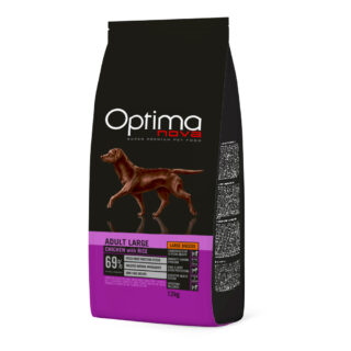 Optimanova Large Adult Huhn & Reis - Sparpaket: 2 x 12 kg