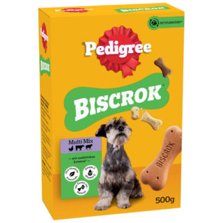 Pedigree Biscrok in 3 köstlichen Geschmacksrichtungen - Sparpaket 6 x 500 g