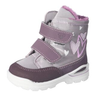 PEPINO by RICOSTA Winterboots "MELINA, WMS: mittel" Klettboots mit Herzchen-Applikation, Größenschablone zum Download
