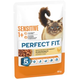 Perfect Fit Sensitive 1+ - Sparpaket: Lachs (48 x 85 g)
